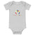 baby onesie with Multi-Color Duyah