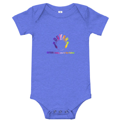 Baby Rainbow Onesie with Rainbow Duyah