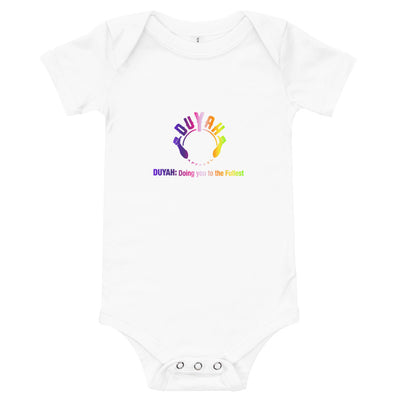 Baby Rainbow Onesie with Rainbow Duyah