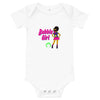 Baby short sleeve one piece with Lil Mama Design