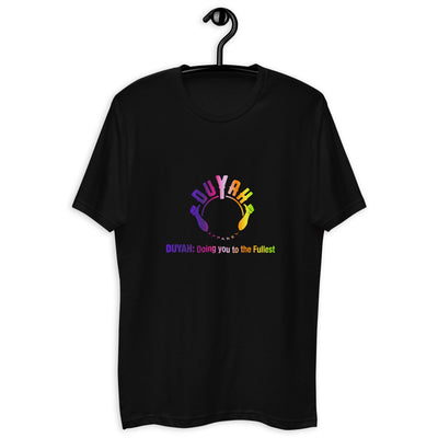 Fitted Short Sleeve T-shirt with Rainbow Duyah