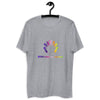 Fitted Short Sleeve T-shirt with Rainbow Duyah