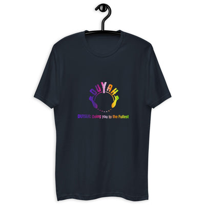 Fitted Short Sleeve T-shirt with Rainbow Duyah