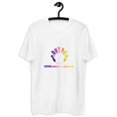 Fitted Short Sleeve T-shirt with Rainbow Duyah