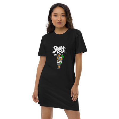 Organic cotton t-shirt dress OG Bubble Boy Design