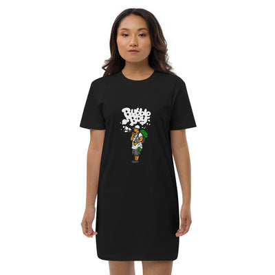 Organic cotton t-shirt dress OG Bubble Boy Design