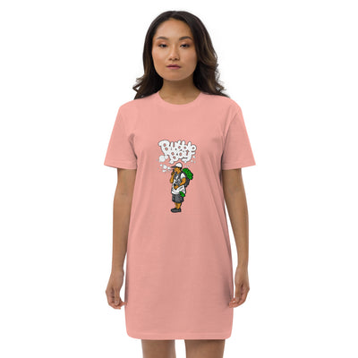 Organic cotton t-shirt dress OG Bubble Boy Design