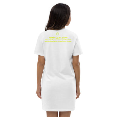 Organic cotton t-shirt dress OG Bubble Boy Design