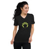 Unisex Short Sleeve V-Neck T-Shirt with Duyah Logo