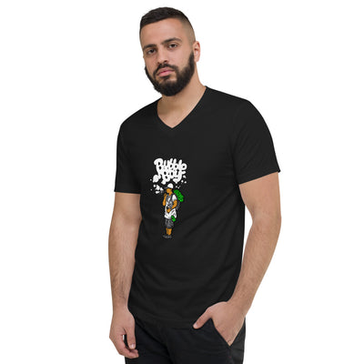 Unisex Short Sleeve V-Neck T-Shirt With OG Bubble Boy