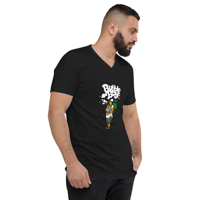 Unisex Short Sleeve V-Neck T-Shirt With OG Bubble Boy