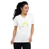 Unisex Short Sleeve V-Neck T-Shirt with Duyah Logo