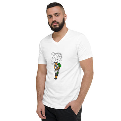 Unisex Short Sleeve V-Neck T-Shirt With OG Bubble Boy