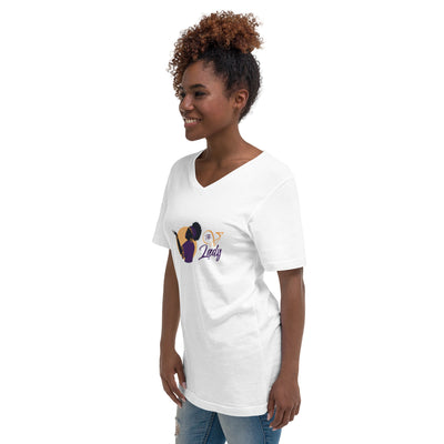 Unisex Short Sleeve V-Neck T-Shirt