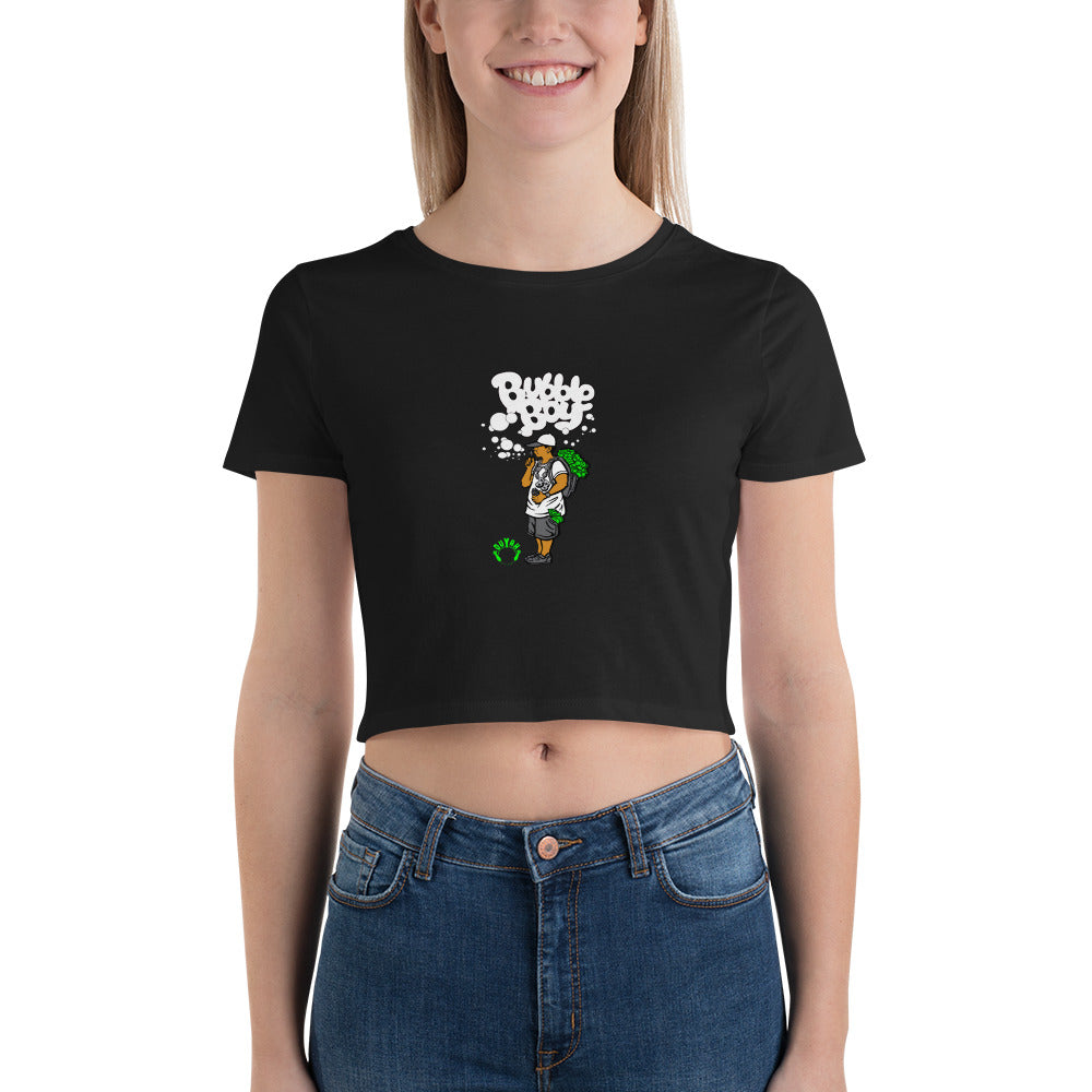 Women Crop Tee with OG Bubble Boy Design