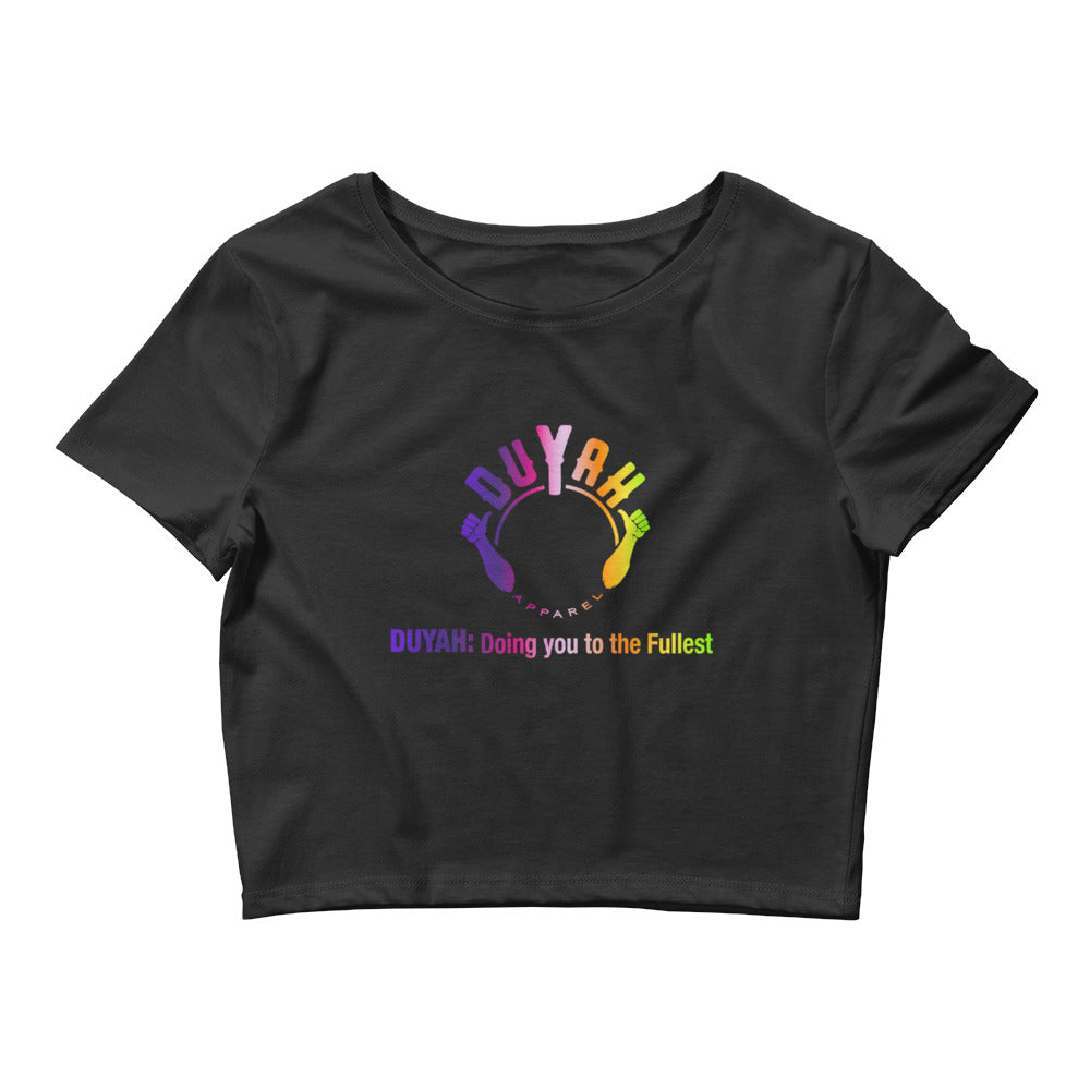 Women’s Crop Tee with Rainbow Duyah