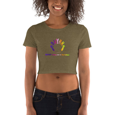 Women’s Crop Tee with Rainbow Duyah