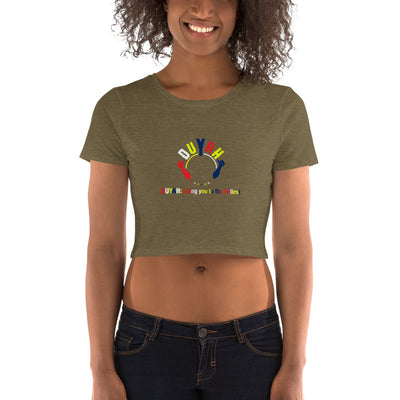 Women’s Crop Tee with Multi-Color Duyah