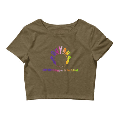 Women’s Crop Tee with Rainbow Duyah