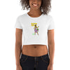 Women’s Crop Tee with Bubble Girl Design