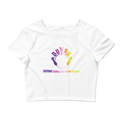 Women’s Crop Tee with Rainbow Duyah