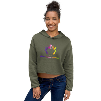 Women's Crop Hoodie with Rainbow Duyah