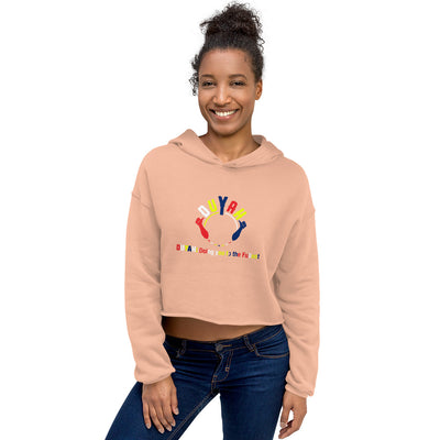 Women's Crop Hoodie with Multi-color Duyah