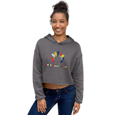 Women's Crop Hoodie with Multi-color Duyah