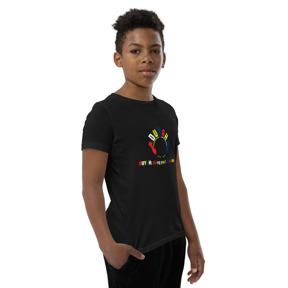 Youth Short Sleeve T-Shirt with Multi-Color Duyah