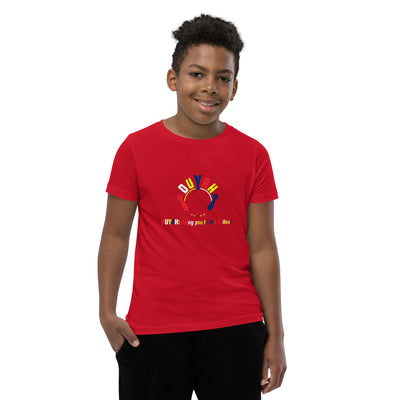 Youth Short Sleeve T-Shirt with Multi-Color Duyah